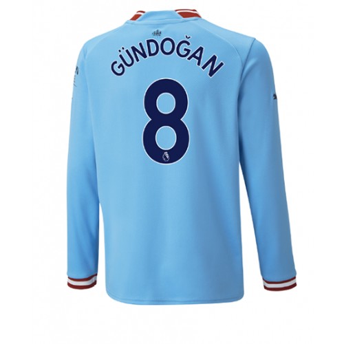 Dres Manchester City Ilkay Gundogan #8 Domaci 2022-23 Dugi Rukav